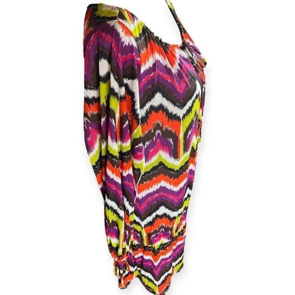 Trina Turk Aztec Pattern Boho Coverup Dress - Picture 4 of 8